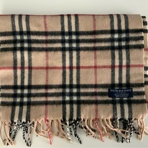 Authentic Burberry Cashmere Scarf (12” wide x 54” long)